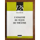 Michel pruner L'analyse du texte de théâtre nathan