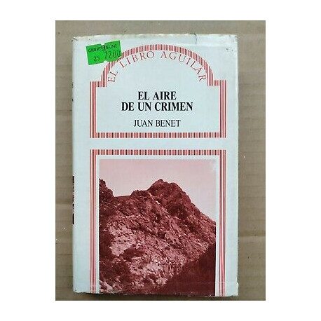 El Aire de un crimen El Libro aguilar