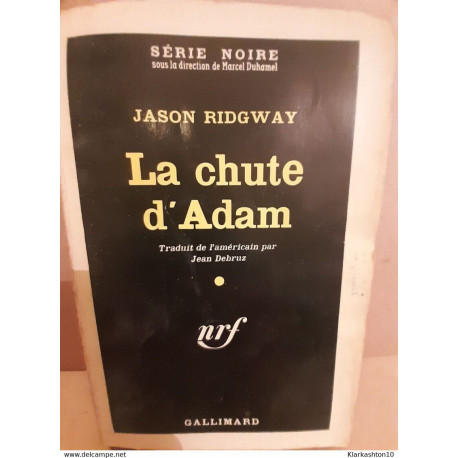Jason ridgway La chute d'adam Gallimard