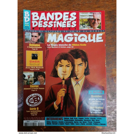 Bandes Dessinées Magazine n9 Magique septembre Octobre 2005