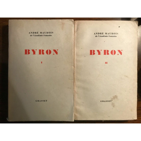 André maurois byron Tome I et II