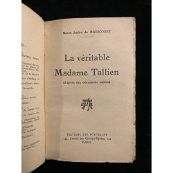Baron André de maricourt La véritable Madame Tallien