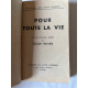 Claude Marsele Pour toute la vie Éditions du Livre Moderne