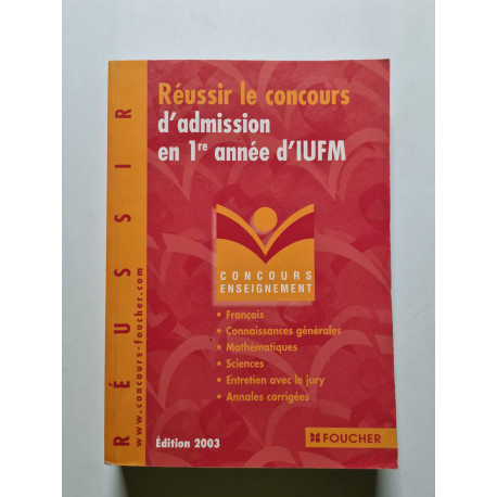 Concours Enseignement : Réussir le concours d'admission en 1ère...