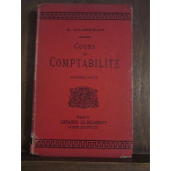 E.Claperon Cours de comptabilité Librairie Ch.Delagrave