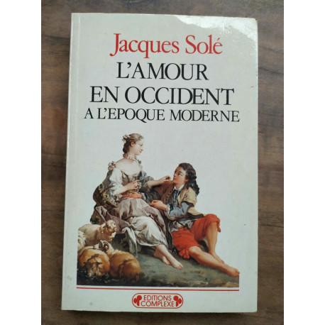 L'amour en occident a L'epoque moderne