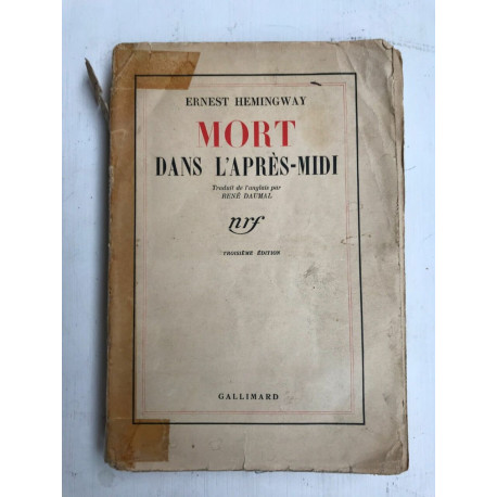 mort Dans l'aprés midi Gallimard