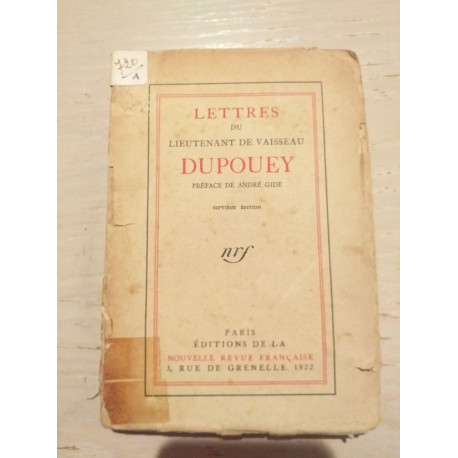 Lettres du Lieutenant de Vaisseau Dupouey