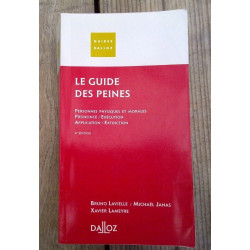 Le guide des peines Guides dalloz 16 novembre 2007