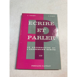 Écrire et parler le vocabulaire et l'expression écrite CE 1