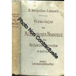 FORMULAIRE DES MEDICAMENTS NOUVEAUX ET DES MEDICATIONS NOUVELLES /...