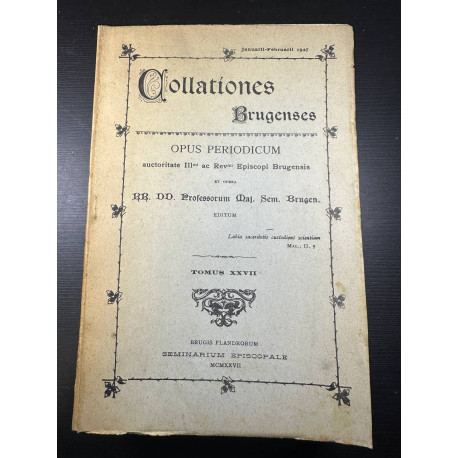 Collationes Brugenses - Opus Periodicum.. - Tomus XXVII -...