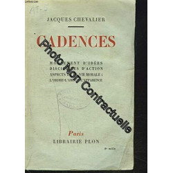 Cadences. mouvement d'idées. discipline d'action. aspects de la...