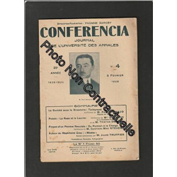 CONFERENCIA Journal de l'université des annales [No 4 du 05/02/1929]