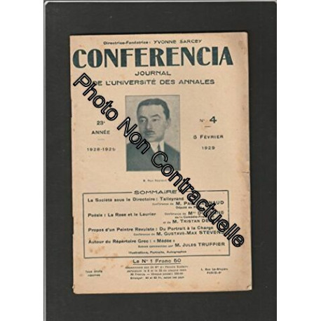 CONFERENCIA Journal de l'université des annales [No 4 du 05/02/1929]