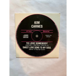 Kim Carnes - To love somebody Sweet love song - 45 Tours memories CD