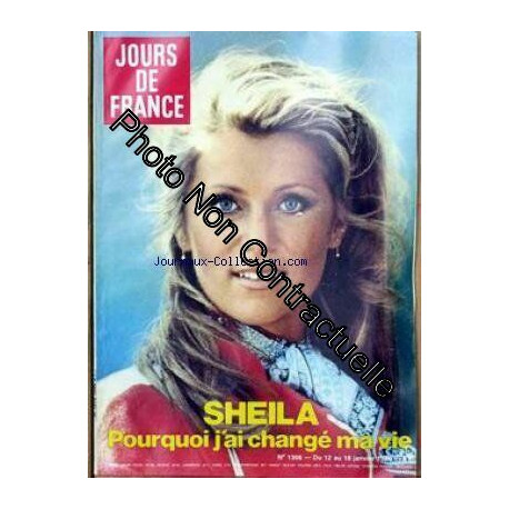 JOURS DE FRANCE [No 1306] du 12/01/1980 - SHEILA - POURQUOI J'AI...