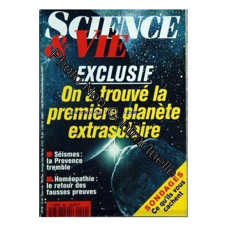 SCIENCE ET VIE [No 929] du 01/02/1995 - ON A TROUVE LA 1ERE...