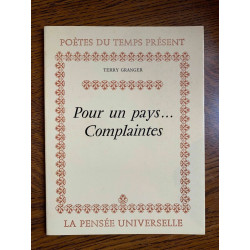 Pour un pays Complaintes La Pensée universelle