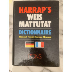 Dictionnaire Harrap's Allemand Francais / Francais Allemand - Weis...