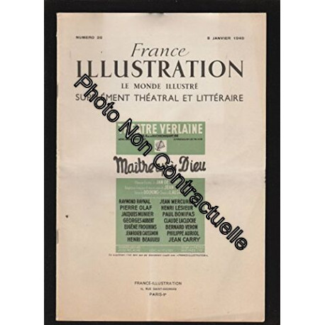 France Illustration le monde illustré supplément Théatral et...