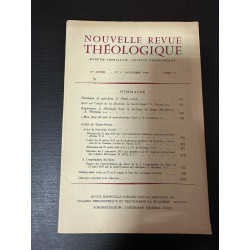 Nouvelle revue théologique 87e année n°9 tome 77