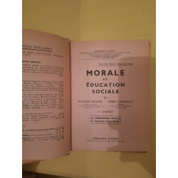 f Roussel et Caraminot Morale et éducation sociale Fernand aubier