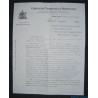Lettre à en-tête La COMPAGNIE NATIONALE DE PREVOYANCE cnp rue Paris