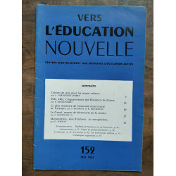 Vers l'éducation nouvelle n152 Mai 1961