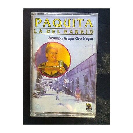 Paquita la del Barrio acomp Grupo Oro Negro Cassette Audio-K7...