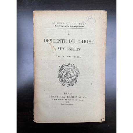 j turmel La descente du Christ aux enfers Librairie bloud
