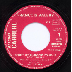 Toutes Les Chansons D'amour Sont Tristes
