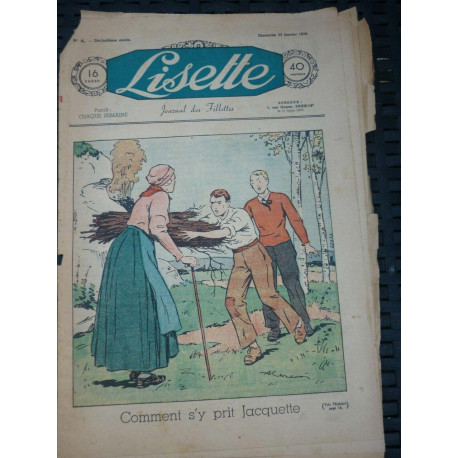 Lisette n4 18ème année Dimanche 23 Janvier 1938 Comment s'y prit...