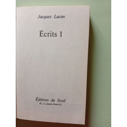 Ecrits 1 I
