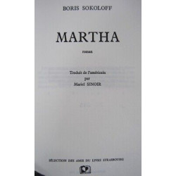 Boris Sokoloff MARTHA 2500ex HC Relié de