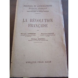 lefebvre Guyot sagnac La Révolution française Librairie Félix Alcan