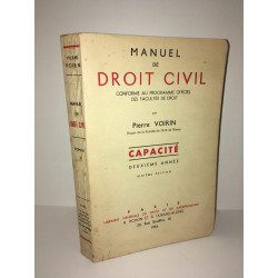 Pierre Voirin MANUEL DE DROIT civile CAPACITE 2ème année TOME 2