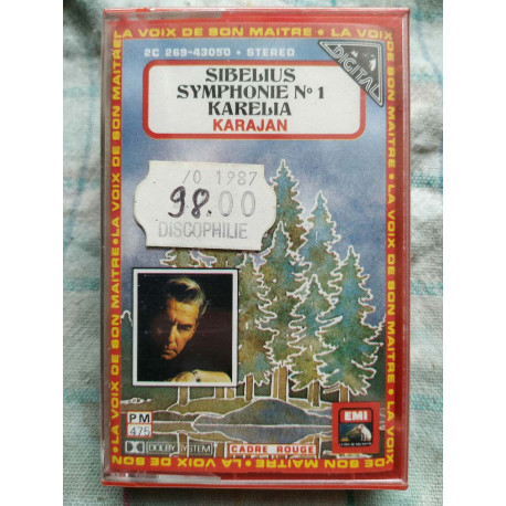 Sibelius Symphonie N1 Karelia Karajan Cassette Audio-K7 NEUVE SOUS...