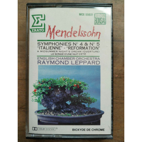 Mendelssohn Symphonies No 4 No 5 - Raymond Leppard Cassette...