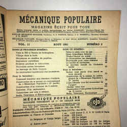 Revue Magazine MECANIQUE POPULAIRE n 63 de aout 1951 Chronométreur