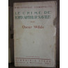 Oscar wilde Le crime de Lord Arthur savile Librairie