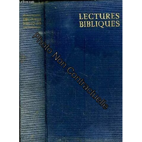 Lectures bibliques. l' histoire du salut