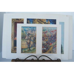 Ville de NANCY Lot de 4 planches couleurs sous chemise par Ch....