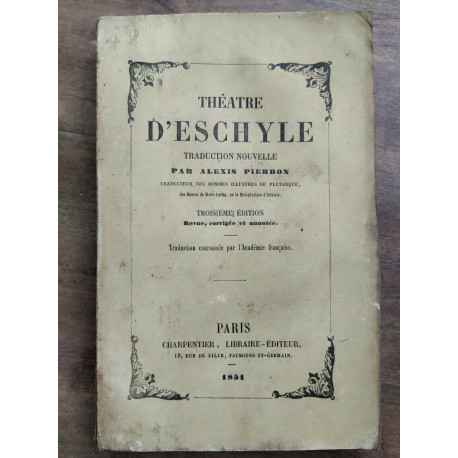 Théâtre d'eschyle charpentier