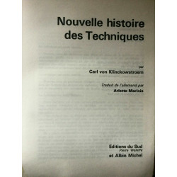 Carl von klinckowstroem Nouvelle histoire des techniques sud