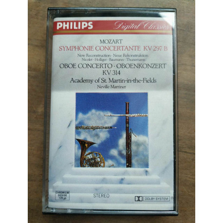Mozart Symphonie concertante KV 297 B - Neville Marriner Cassette...