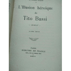 Henri de régnier L'illusion héroïque de Tito bassi Mercure de france