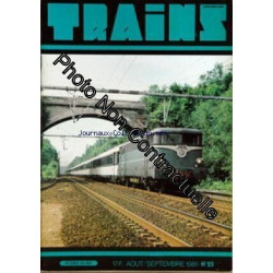 TRAINS [No 25] du 01/08/1981 - ENSEMBLE D'AUTORAILS ET SA...