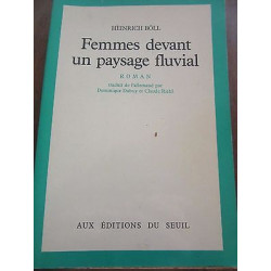 Femmes devant un paysage fluvial