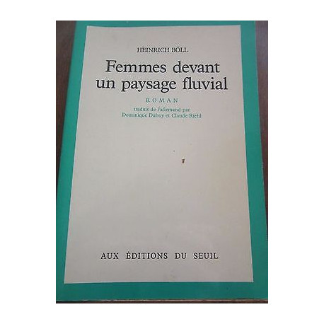 Femmes devant un paysage fluvial